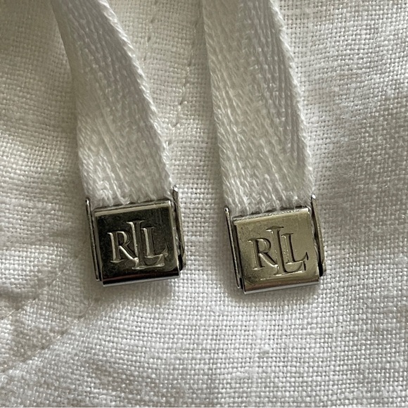 Ralph Lauren 100% Linen Wide Leg White Pants Size 6 - Picture 6 of 16